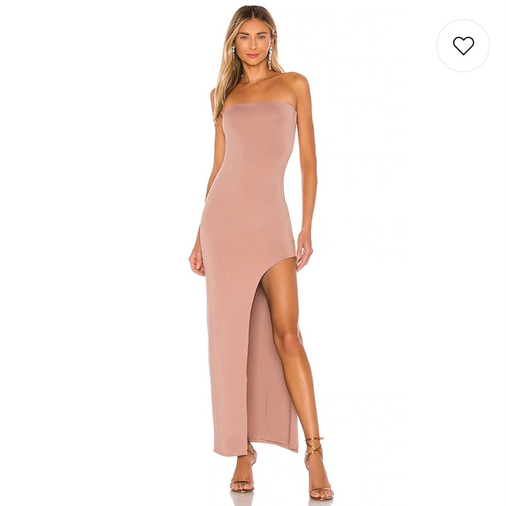 NWT Superdown Toni Slit Maxi Dress in Mocha